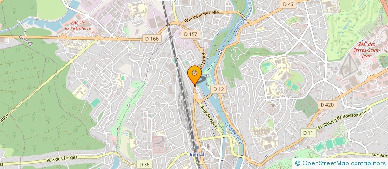 localisation de l'entreprise CONTROLE TECHNIQUE CHANTEHEUX  EPINAL