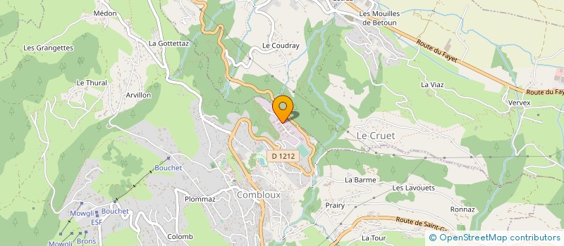 localisation de l'entreprise CONTROLE TECHNIQUE COMBLOUX  COMBLOUX