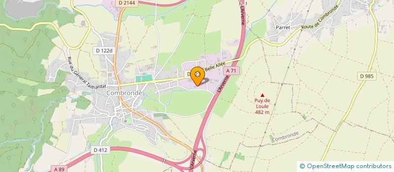localisation de l'entreprise CONTROLE TECHNIQUE COMBRONDAIS  COMBRONDE