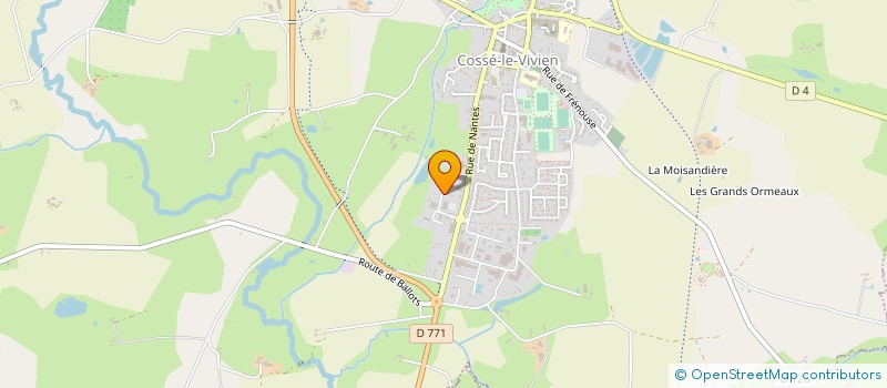 localisation de l'entreprise CONTROLE TECHNIQUE COSSEEN à COSSE-LE-VIVIEN