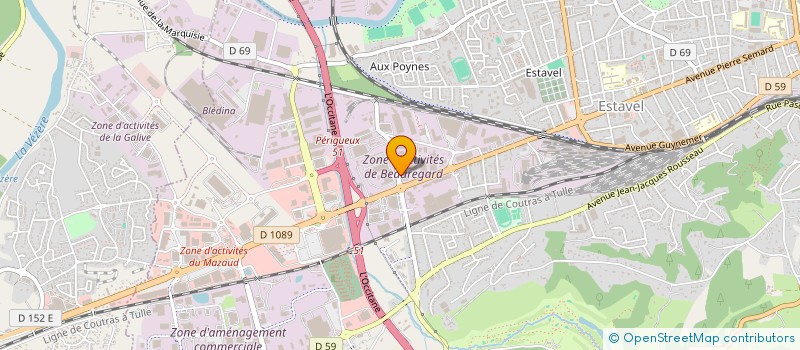 localisation de l'entreprise CONTROLE TECHNIQUE DE BRIVE OUEST à BRIVE-LA-GAILLARDE