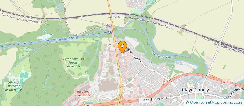 localisation de l'entreprise CONTROLE TECHNIQUE DE CLAYE 77410  CLAYE-SOUILLY