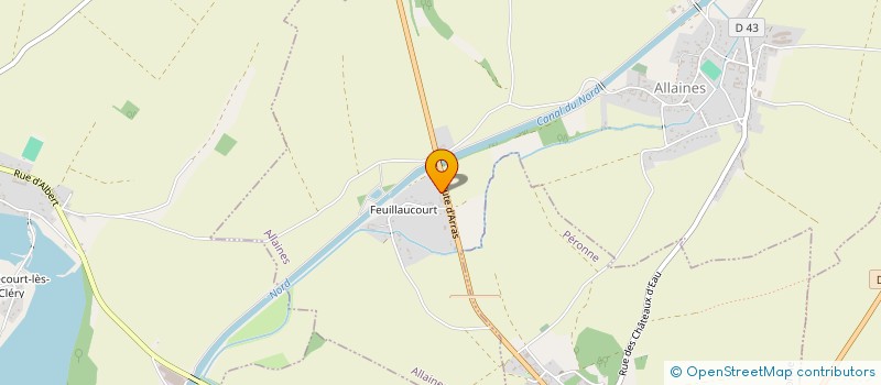 localisation de l'entreprise CONTROLE TECHNIQUE DE FEUILLAUCOURT  ALLAINES