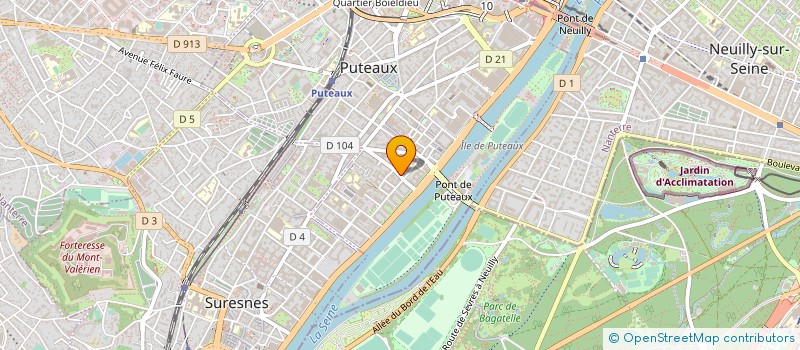 localisation de l'entreprise CONTROLE TECHNIQUE DE L'ARSENAL à PUTEAUX