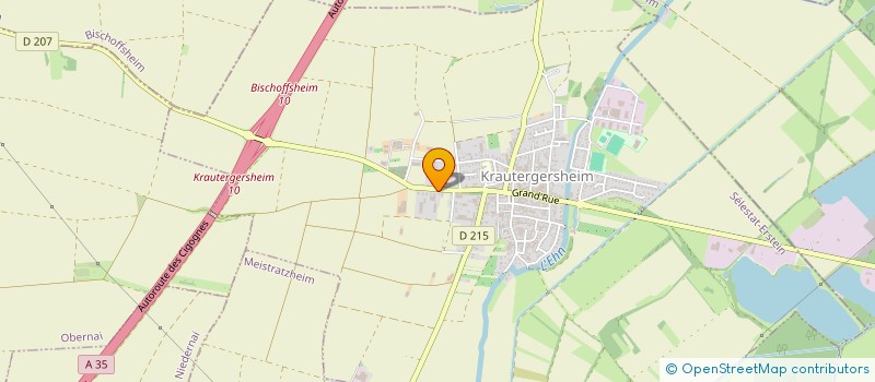 localisation de l'entreprise CONTROLE TECHNIQUE DE L'EHN à KRAUTERGERSHEIM