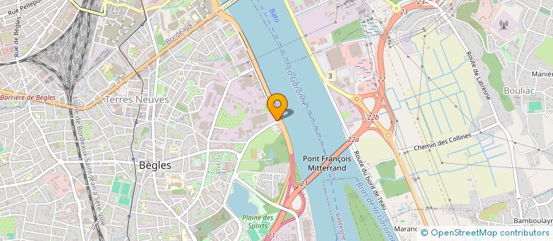 localisation de l'entreprise CONTROLE TECHNIQUE DE L'HABITAT à BEGLES