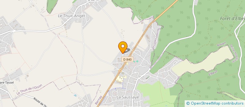 localisation de l'entreprise CONTROLE TECHNIQUE DE L'OISON  LE THUIT DE L'OISON