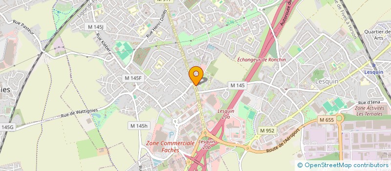 localisation de l'entreprise CONTROLE TECHNIQUE DE LESQUIN à LESQUIN