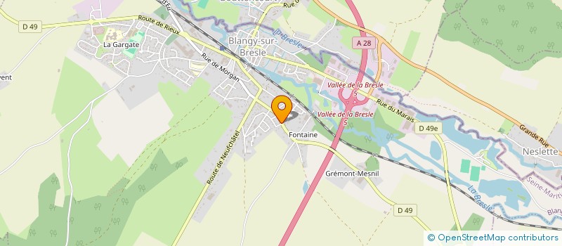 localisation de l'entreprise CONTROLE TECHNIQUE DE NESLE à NESLE-NORMANDEUSE