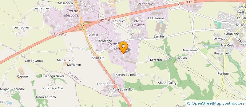 localisation de l'entreprise CONTROLE TECHNIQUE DE PLOUEDERN  PLOUEDERN