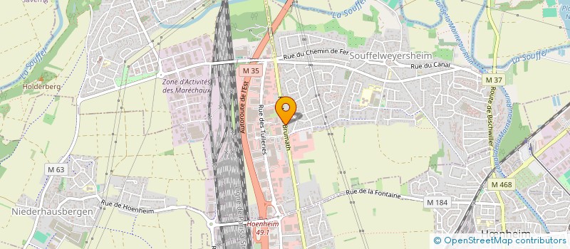 localisation de l'entreprise CONTROLE TECHNIQUE DE SOUFFEL à SOUFFELWEYERSHEIM