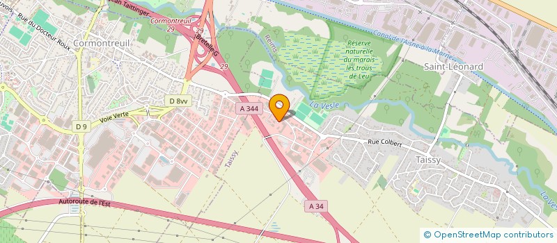 localisation de l'entreprise CONTROLE TECHNIQUE DE TAISSY  TAISSY