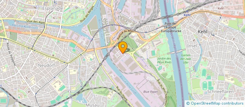 localisation de l'entreprise CONTROLE TECHNIQUE DES 2 RIVES à STRASBOURG