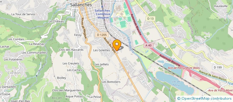 localisation de l'entreprise CONTROLE TECHNIQUE DES ALPES à SALLANCHES