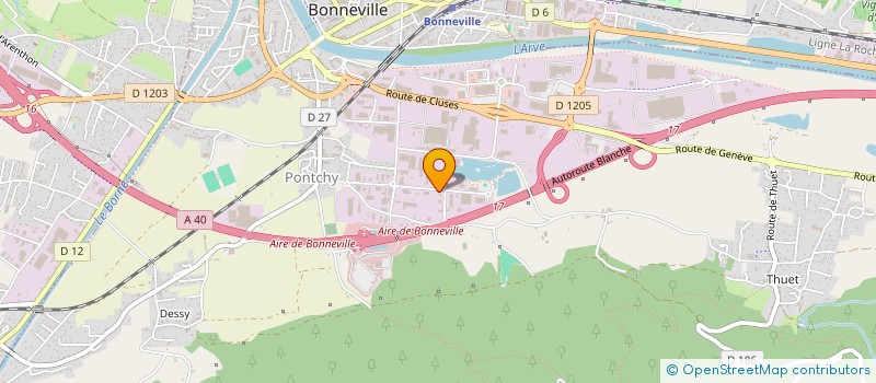 localisation de l'entreprise CONTROLE TECHNIQUE DES LACS  BONNEVILLE