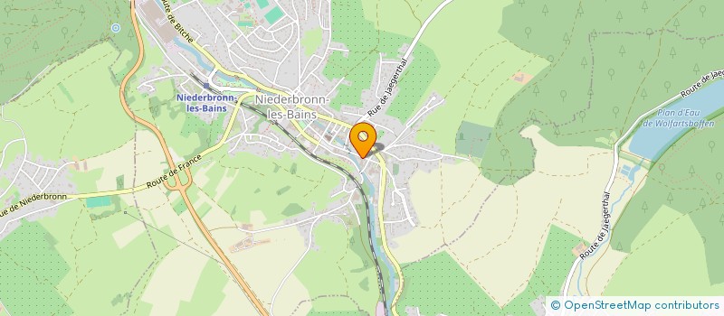 localisation de l'entreprise CONTROLE TECHNIQUE DES VOSGES DU NORD  NIEDERBRONN-LES-BAINS