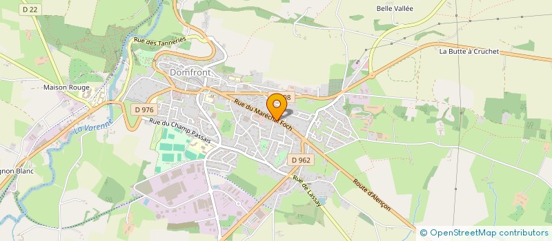 localisation de l'entreprise CONTROLE TECHNIQUE DOMFRONTAIS à DOMFRONT-EN-POIRAIE