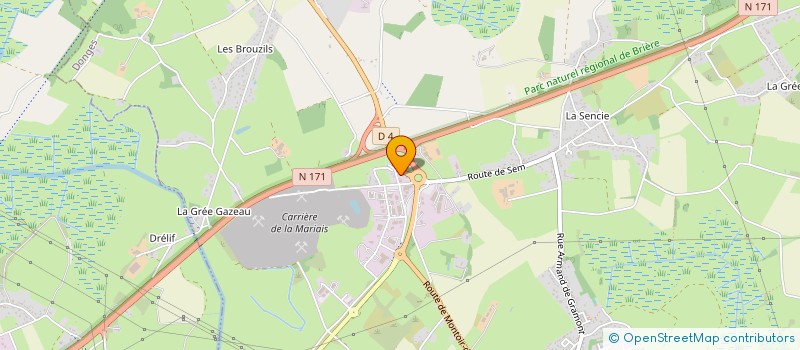 localisation de l'entreprise CONTROLE TECHNIQUE DONGEOIS  DONGES