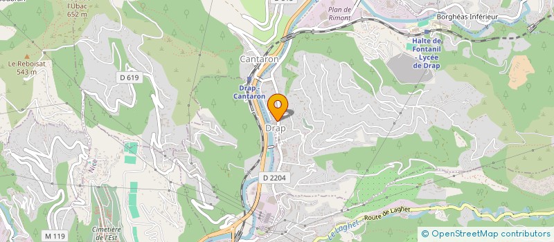 localisation de l'entreprise CONTROLE TECHNIQUE DRAP  DRAP