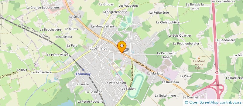 localisation de l'entreprise CONTROLE TECHNIQUE DU BELINOIS à ECOMMOY