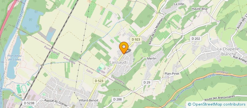 localisation de l'entreprise CONTROLE TECHNIQUE DU GRESIVAUDAN à LAISSAUD