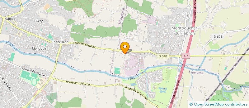 localisation de l'entreprise CONTROLE TECHNIQUE DU JABRON  MONTBOUCHER-SUR-JABRON