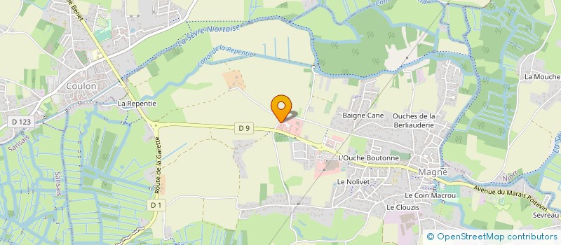 localisation de l'entreprise CONTROLE TECHNIQUE DU MARAIS POITEVIN  MAGNE