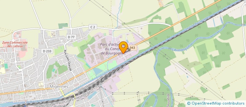 localisation de l'entreprise CONTROLE TECHNIQUE DU MIGENNOIS  MIGENNES