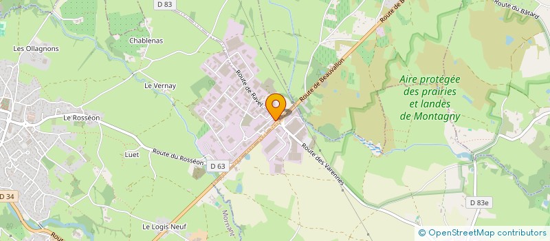 localisation de l'entreprise CONTROLE TECHNIQUE DU PAYS MORNANTAIS  MORNANT