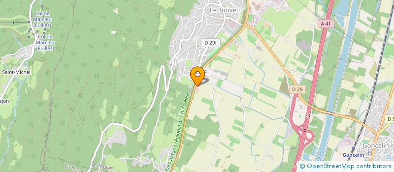 localisation de l'entreprise CONTROLE TECHNIQUE DU TOUVET  LE TOUVET