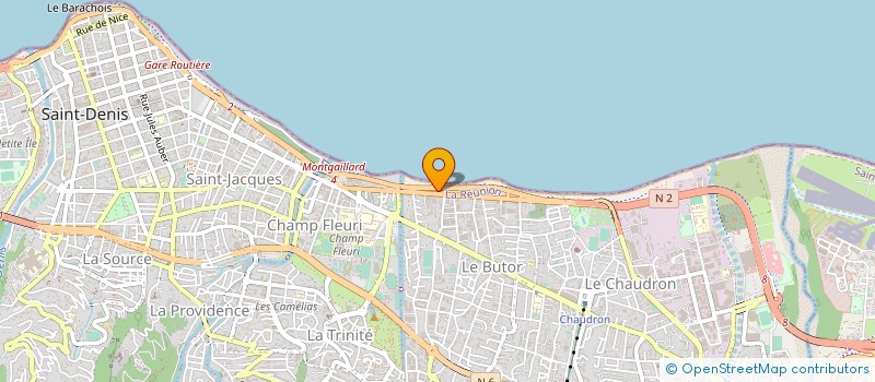 localisation de l'entreprise CONTROLE TECHNIQUE DYONISIEN à SAINT-DENIS