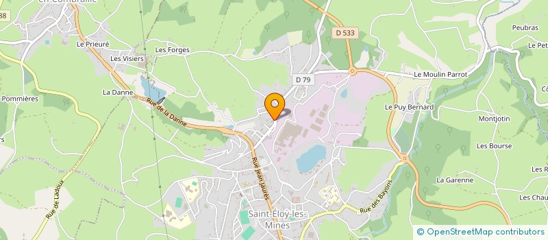 localisation de l'entreprise CONTROLE TECHNIQUE ELOYSIEN  SAINT-ELOY-LES-MINES