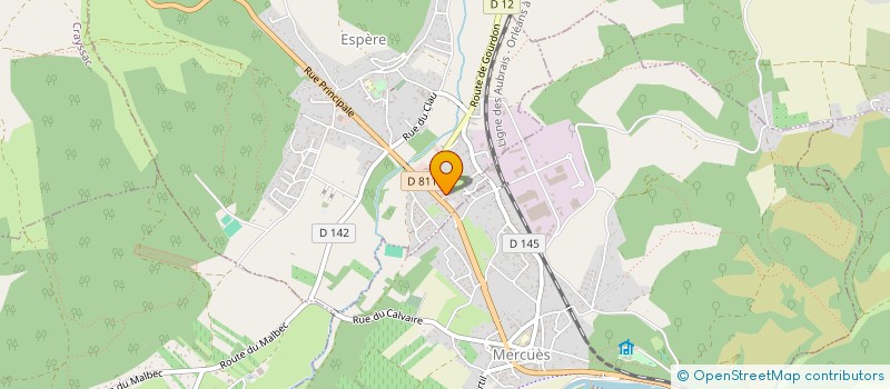 localisation de l'entreprise CONTROLE TECHNIQUE ESPERE  ESPERE