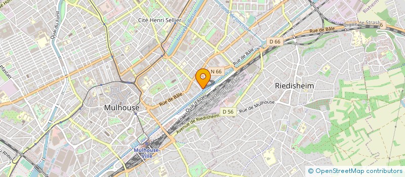 localisation de l'entreprise CONTROLE TECHNIQUE FIXARIS à MULHOUSE
