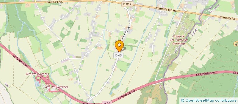 localisation de l'entreprise CONTROLE TECHNIQUE GEROIS - CTG  GER