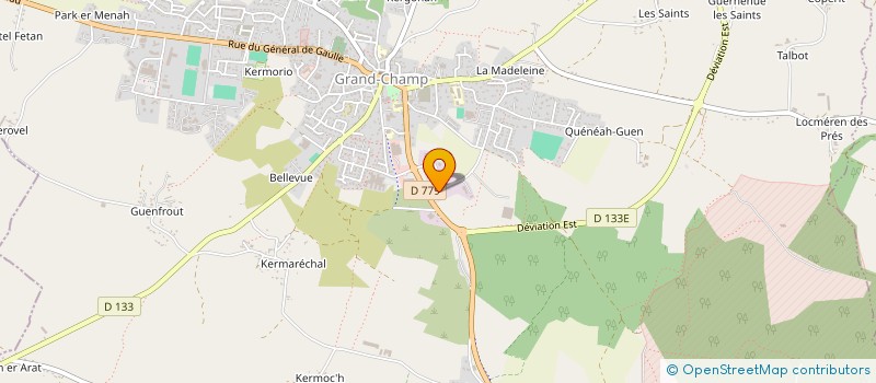 localisation de l'entreprise CONTROLE TECHNIQUE GRAND CHAMP  GRAND-CHAMP