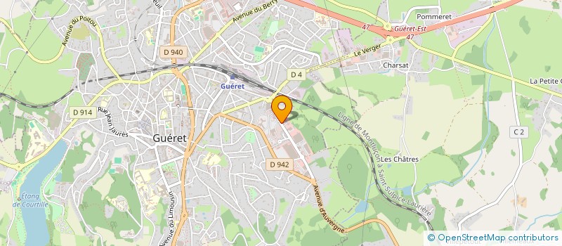 localisation de l'entreprise CONTROLE TECHNIQUE GUERETOIS à GUERET