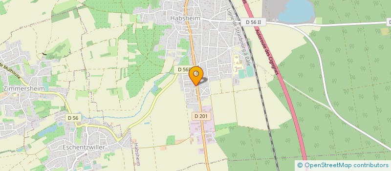 localisation de l'entreprise CONTROLE TECHNIQUE HABSHEIM  HABSHEIM