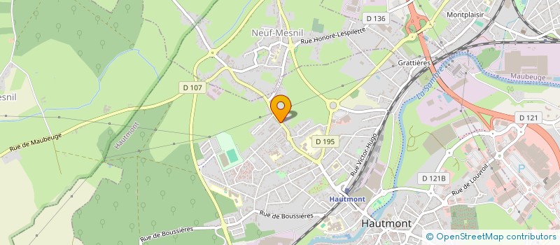 localisation de l'entreprise CONTROLE TECHNIQUE HAUTMONT  HAUTMONT