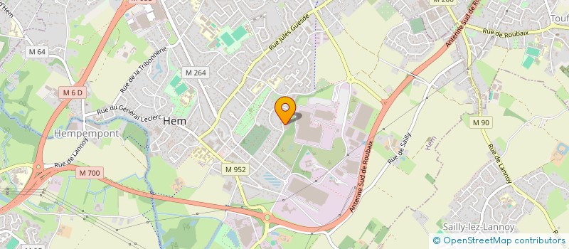 localisation de l'entreprise CONTROLE TECHNIQUE HEM  HEM