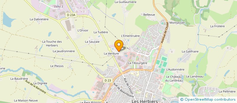 localisation de l'entreprise CONTROLE TECHNIQUE HERBRETAIS  LES HERBIERS