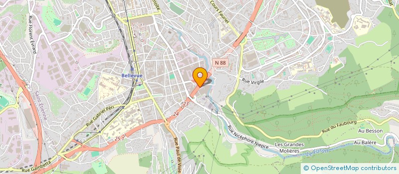 localisation de l'entreprise CONTROLE TECHNIQUE LA RIVIERE  SAINT-ETIENNE