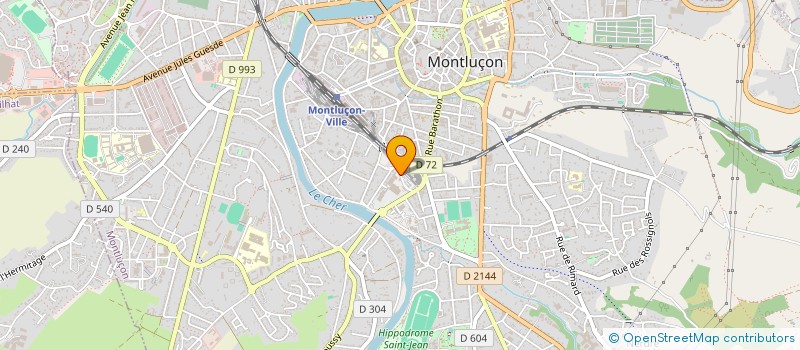 localisation de l'entreprise CONTROLE TECHNIQUE LA ROTONDE à MONTLUCON