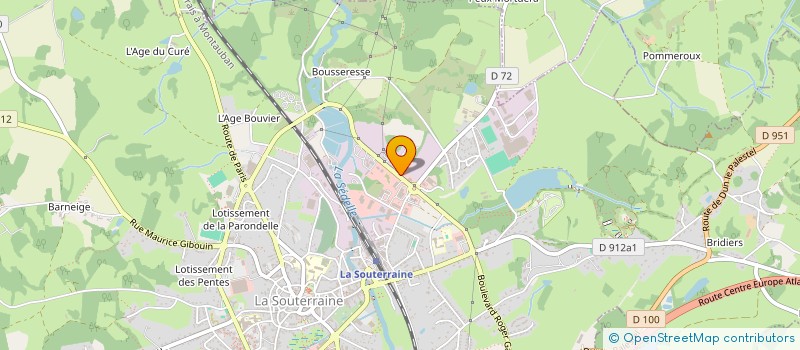 localisation de l'entreprise CONTROLE TECHNIQUE LA SOUTERRAINE à LA SOUTERRAINE