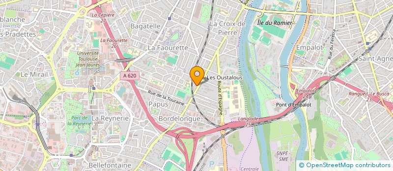 localisation de l'entreprise CONTROLE TECHNIQUE LEGUEVIN à TOULOUSE
