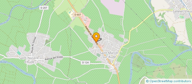 localisation de l'entreprise CONTROLE TECHNIQUE LES GARRIGUES  SAINT-MARCEL-SUR-AUDE