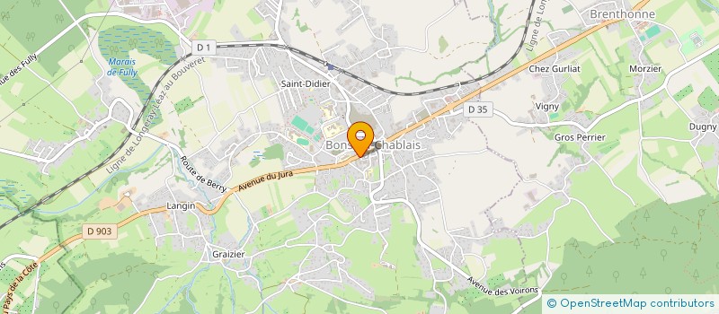 localisation de l'entreprise CONTROLE TECHNIQUE LIEBY  BONS-EN-CHABLAIS