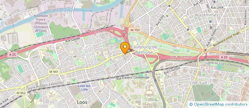 localisation de l'entreprise CONTROLE TECHNIQUE LILLE HHD à LILLE