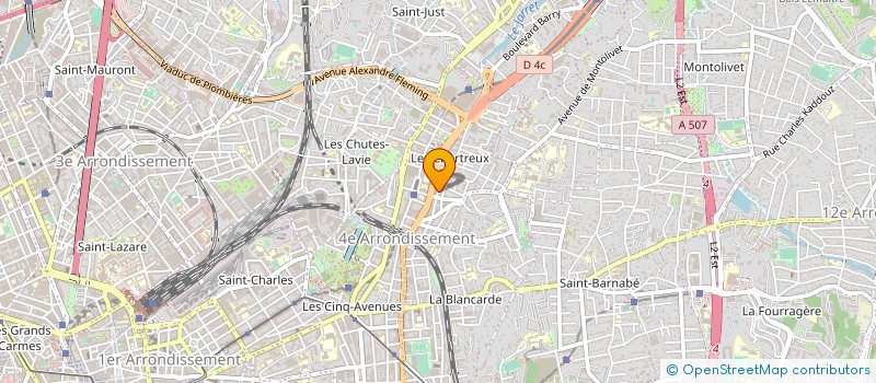 localisation de l'entreprise CONTROLE TECHNIQUE MARSEILLE JARRET à MARSEILLE