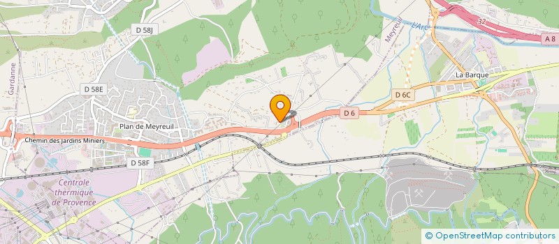 localisation de l'entreprise CONTROLE TECHNIQUE MEYREUIL  MEYREUIL